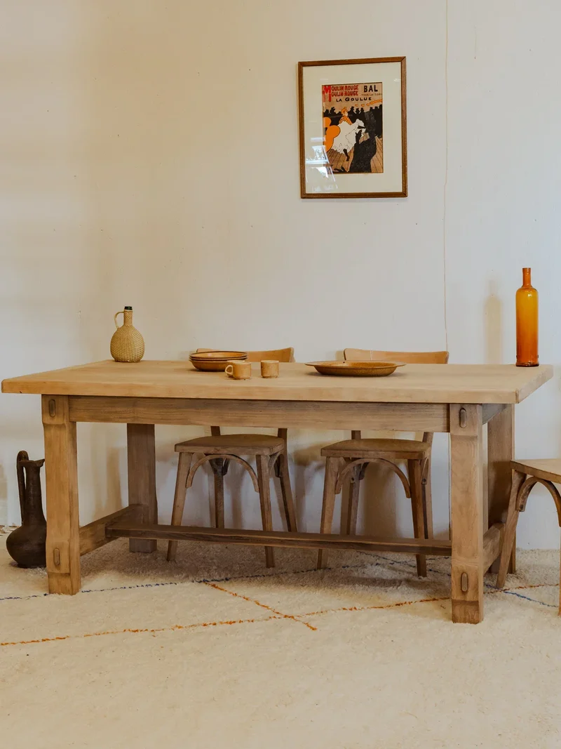 Romy, la table à manger de ferme en bois N°1311