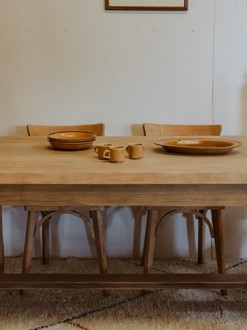 Romy, la table à manger de ferme en bois N°1311