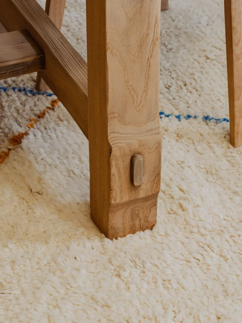 Romy, la table à manger de ferme en bois N°1311