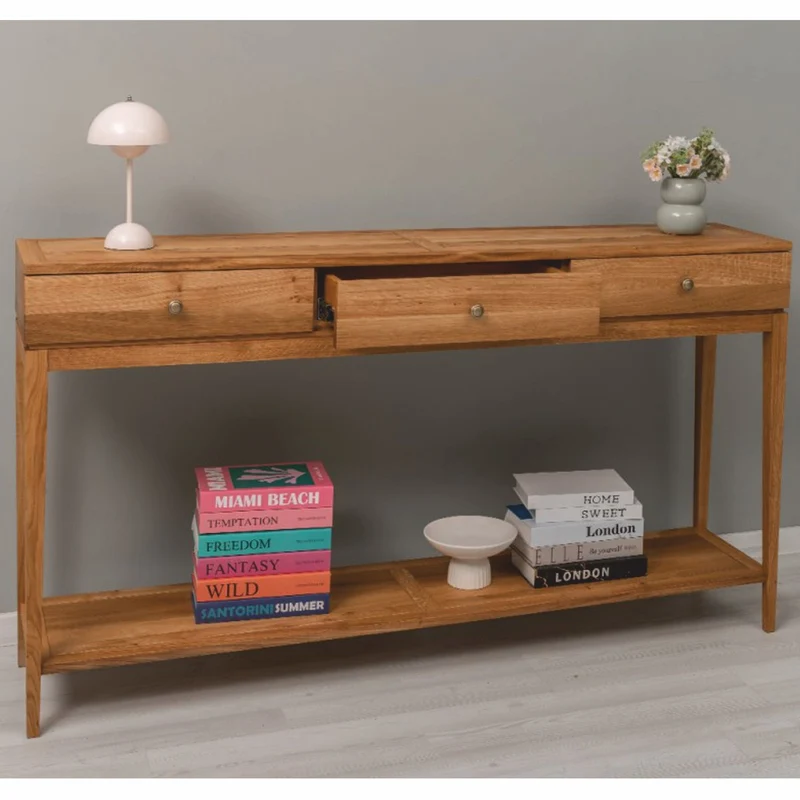 Casa Padrino Landhausstil Eichenholz Konsole Braun 160 cm - Landhausstil Möbel