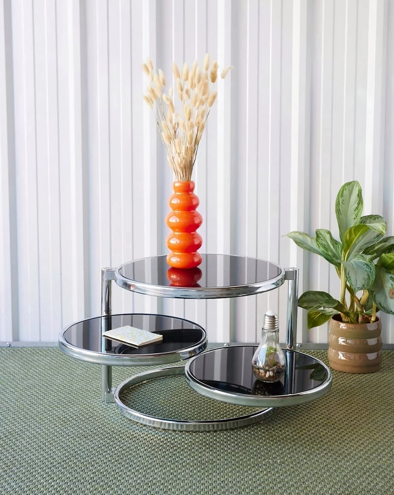 Donna, la table basse aux plateaux pivotants N°908