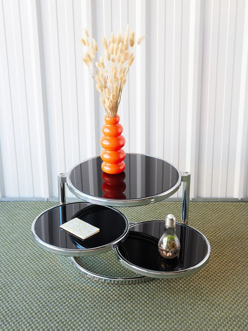 Donna, la table basse aux plateaux pivotants N°908