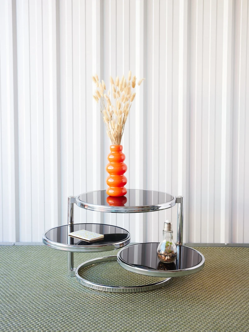 Donna, la table basse aux plateaux pivotants N°908