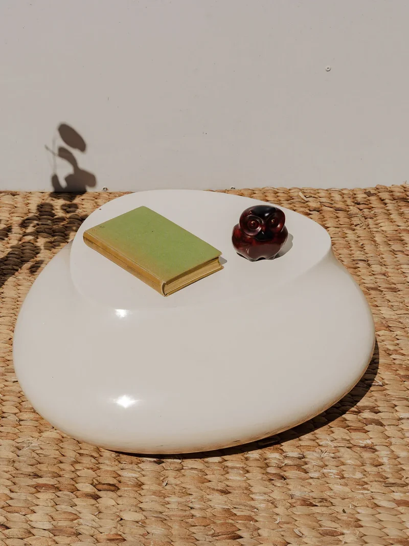 Donna, la table basse ronde blanche N°916