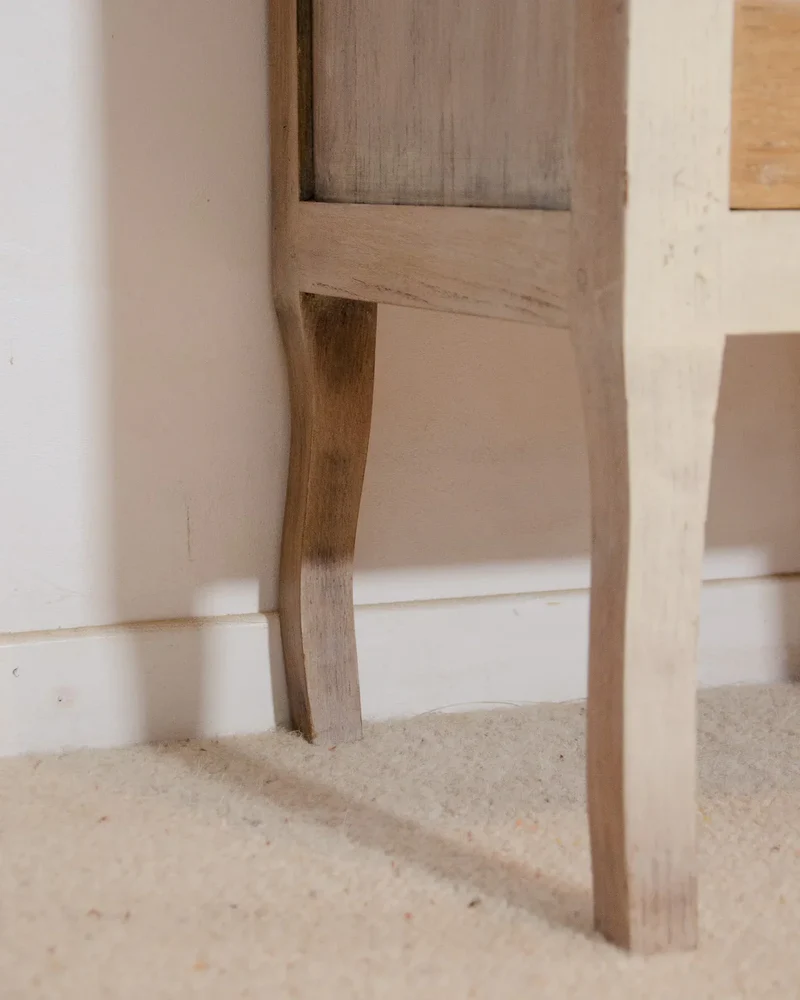 Odile, la table de chevet en chêne N°1312