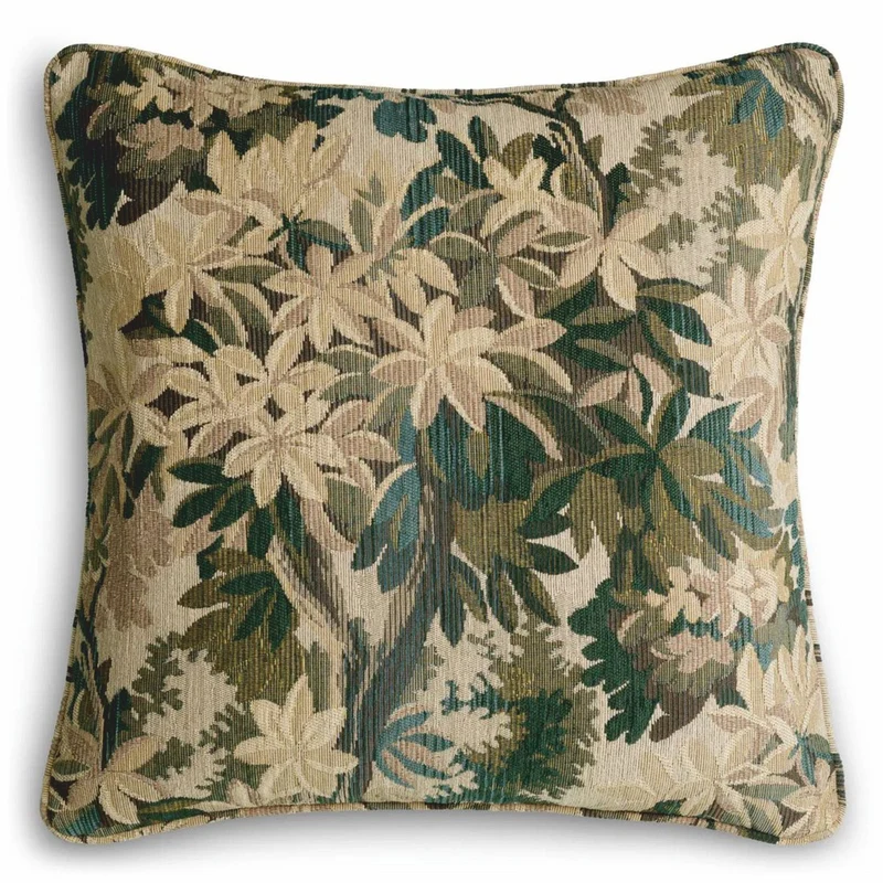 Casa Padrino Luxus Kissen Grün / Beige 60 cm - Luxus Deko Accessoires