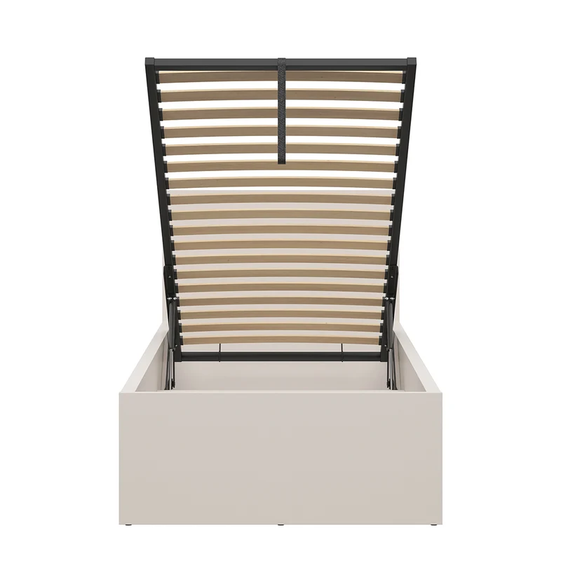 Lit coffre 90x200 sommier inclus Edwin Cachemire