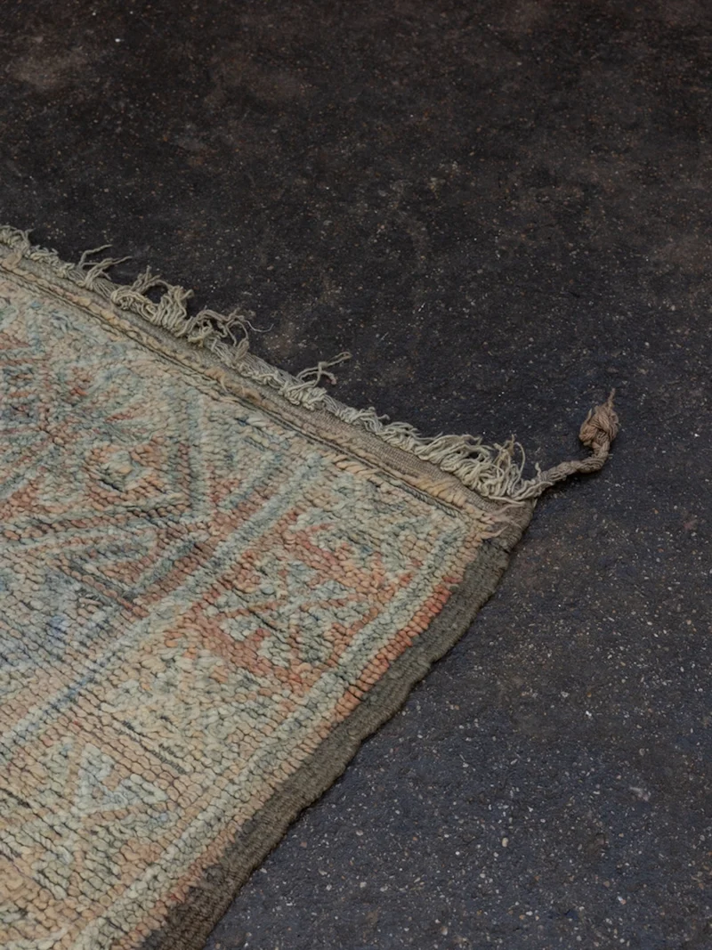 Olivier, le grand tapis de l'Atlas clair en laine naturelle N°44