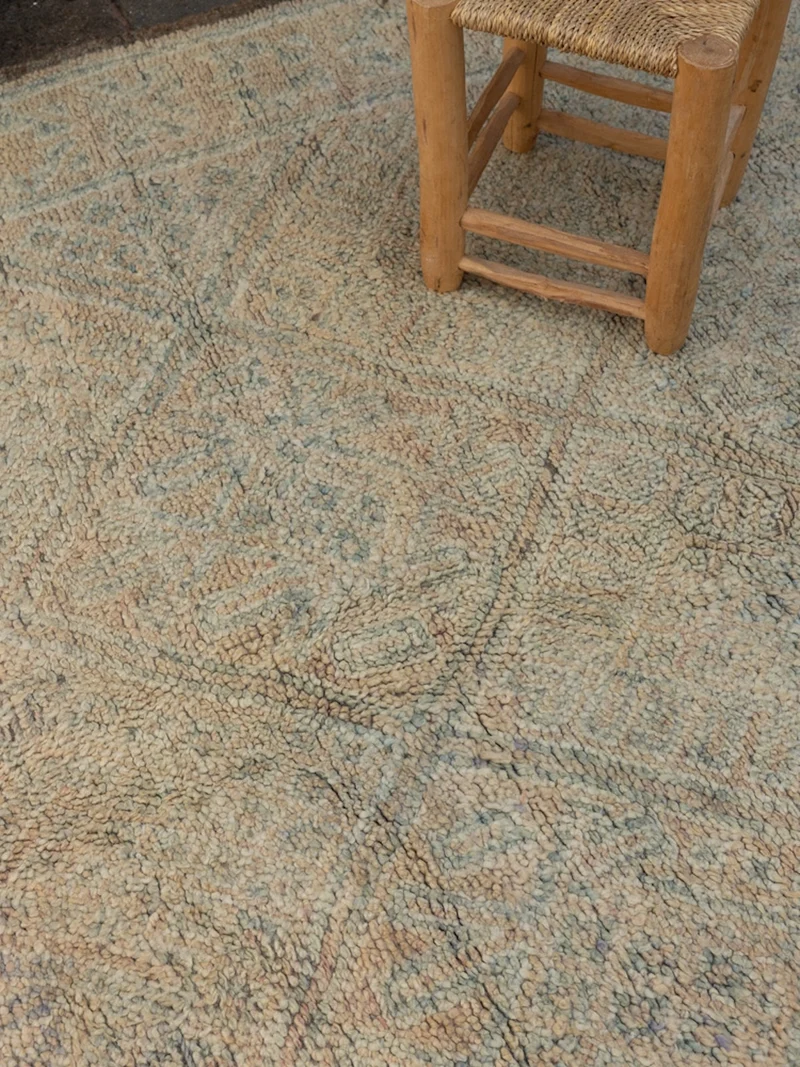 Olivier, le grand tapis de l'Atlas clair en laine naturelle N°44