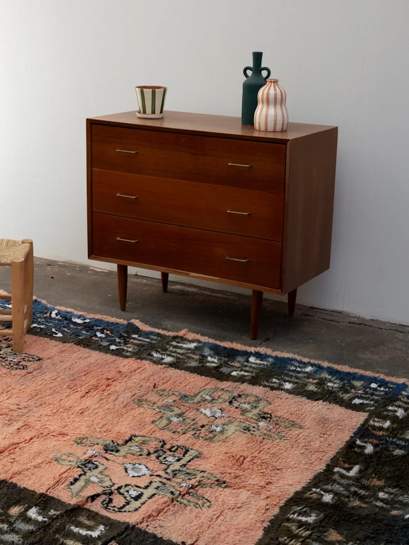 Olivier, le grand tapis de l'Atlas à motifs N°41