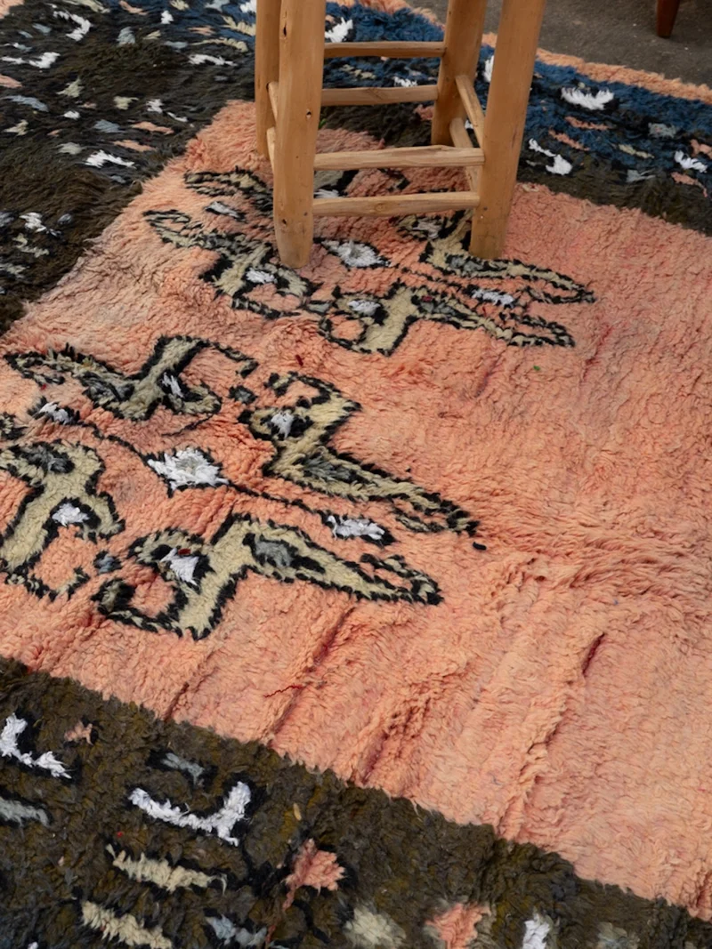Olivier, le grand tapis de l'Atlas à motifs N°41