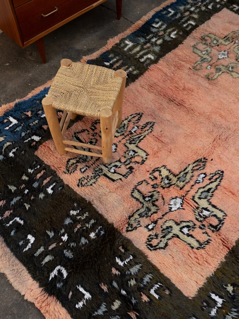 Olivier, le grand tapis de l'Atlas à motifs N°41