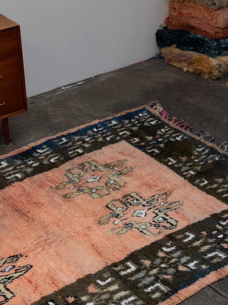 Olivier, le grand tapis de l'Atlas à motifs N°41