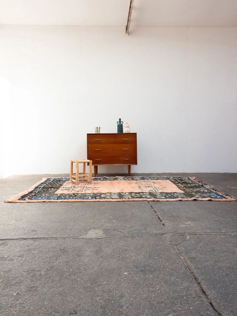Olivier, le grand tapis de l'Atlas à motifs N°41