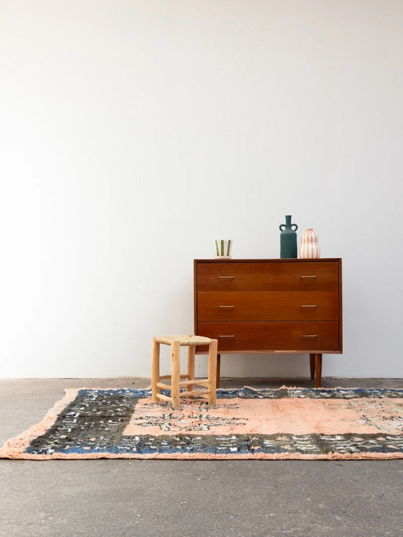 Olivier, le grand tapis de l'Atlas à motifs N°41