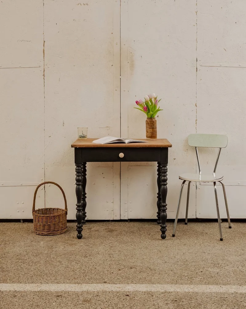 Edouard, le bureau en bois noir N°651