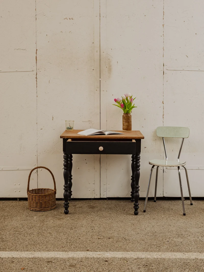 Edouard, le bureau en bois noir N°651