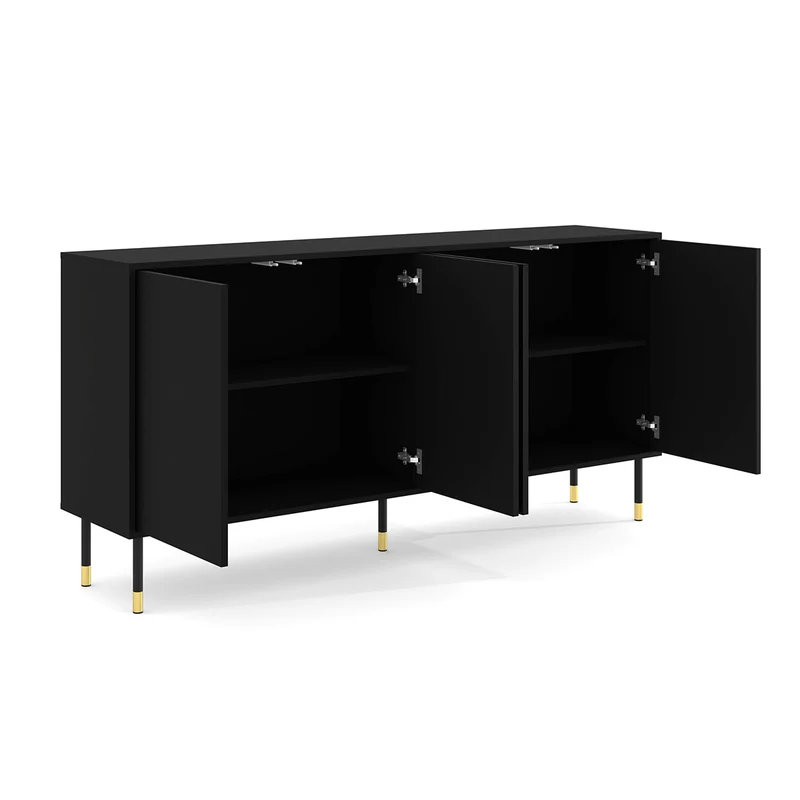 Buffet 4 portes Aglaé Noir
