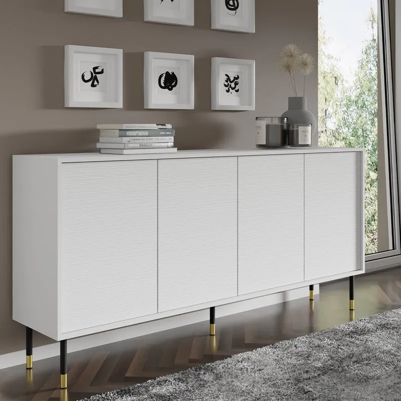 Buffet 4 portes Rani Blanc