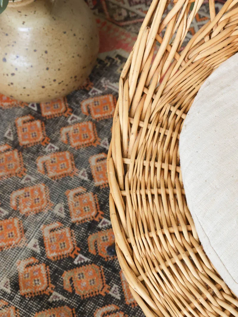 Ernest, le fauteuil en rotin vintage N°855