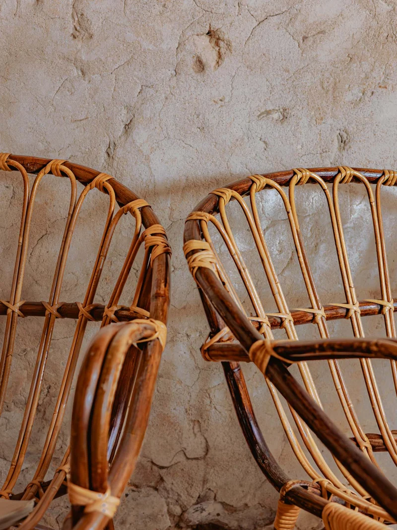 Ernest, le fauteuil en rotin foncé N°861