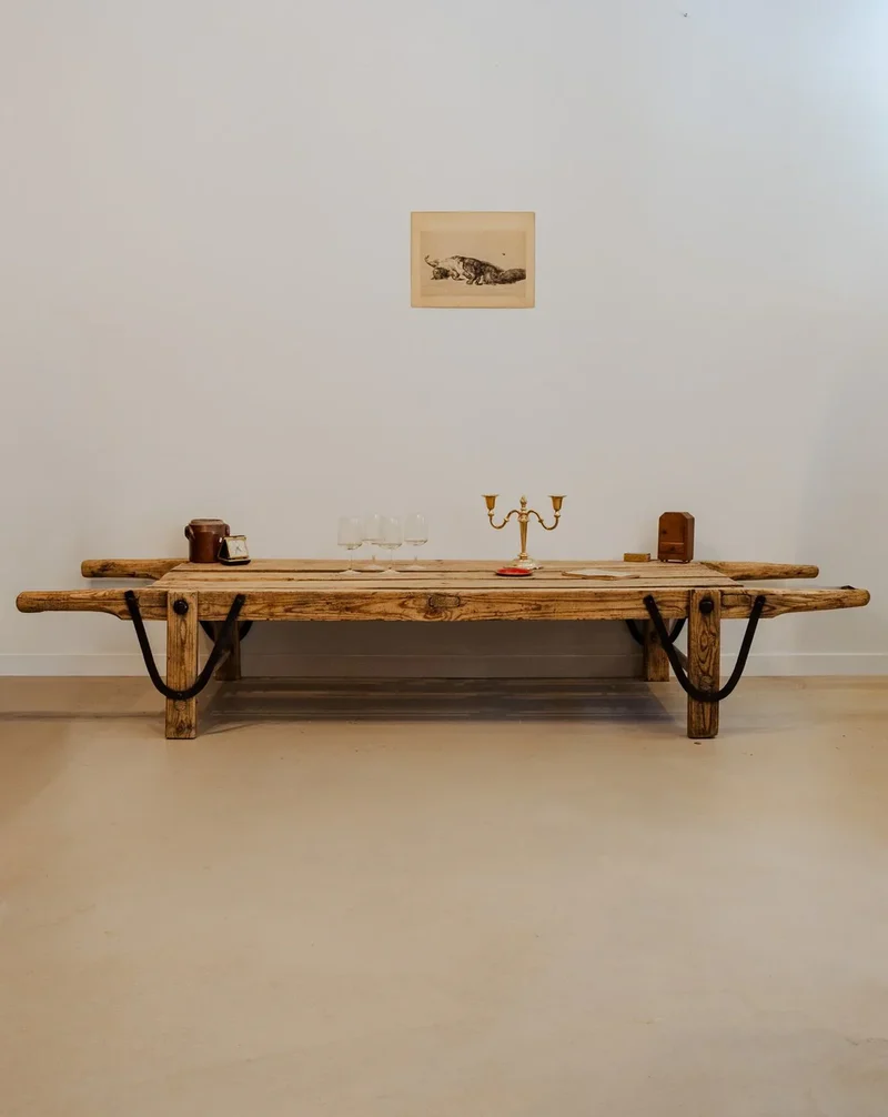 Léonie, la table basse de ferme en bois N°881