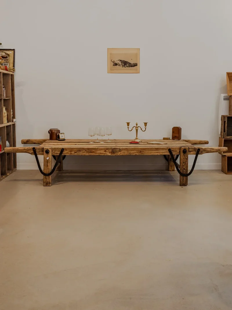 Léonie, la table basse de ferme en bois N°881