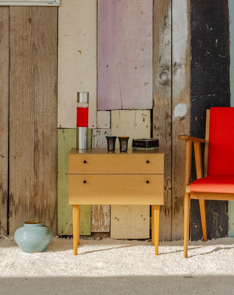 Maïa, la table de chevet en bois N°1460
