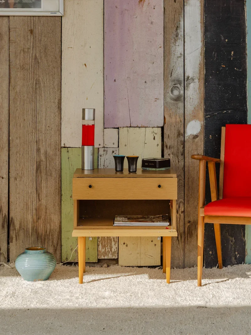 Maïa, la table de chevet en bois N°1460