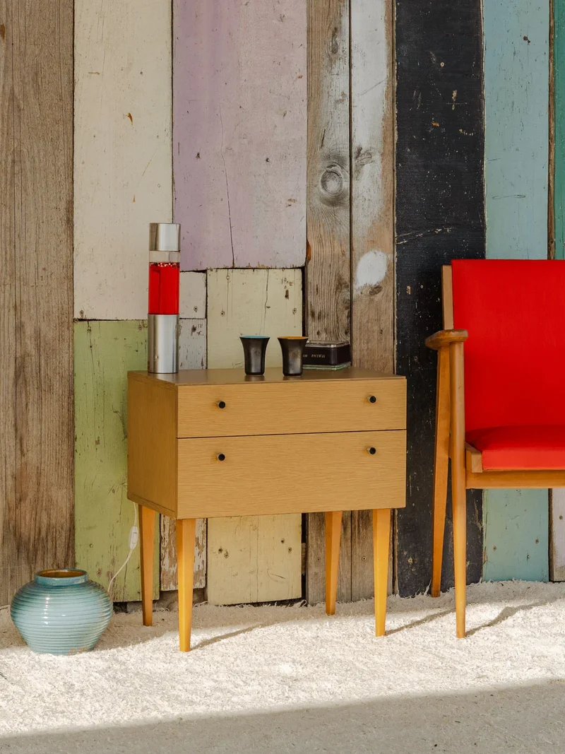 Maïa, la table de chevet en bois N°1460
