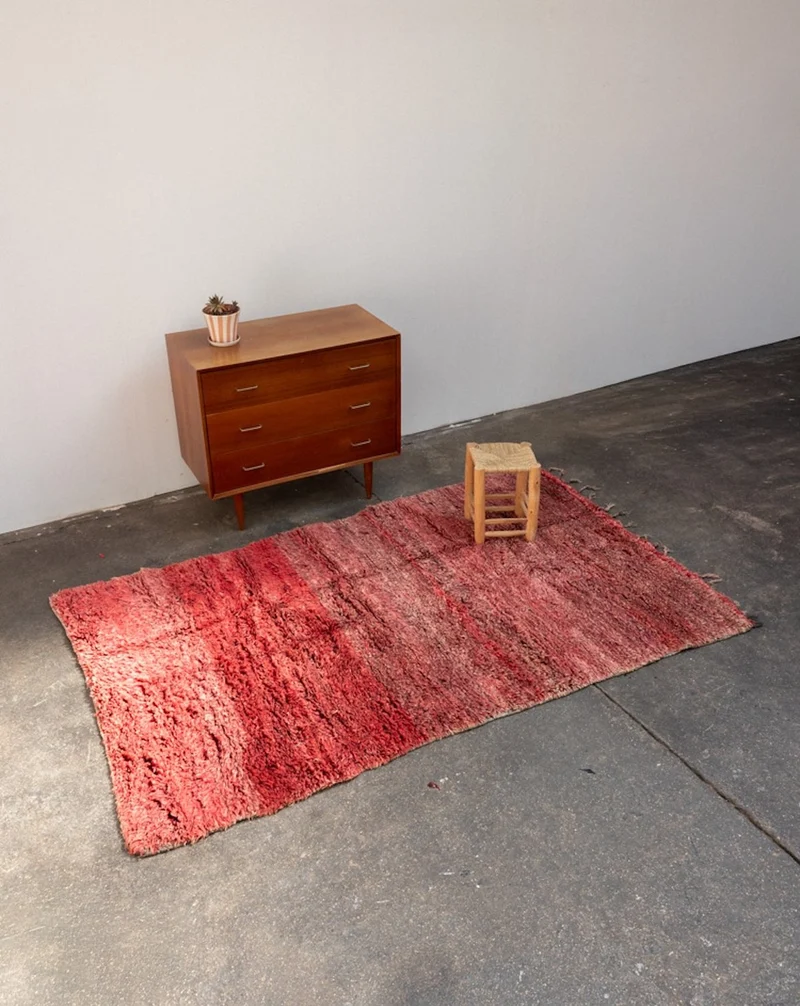 Olivier, le tapis en laine de l'Atlas aux nuances grenade N°33