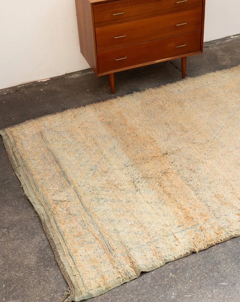 Olivier, le grand tapis de l'Atlas aux nuances sauge et beige N°29