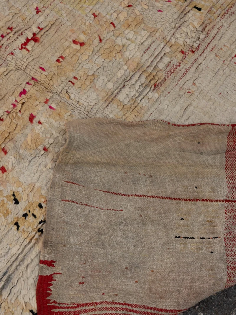 Olivier, le tapis fin de l'Atlas rouge et beige N°28