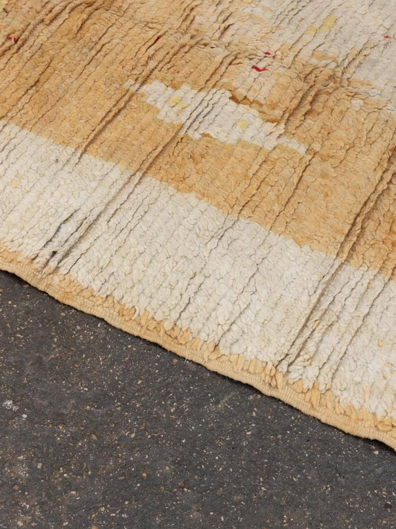 Olivier, le tapis fin de l'Atlas rouge et beige N°28
