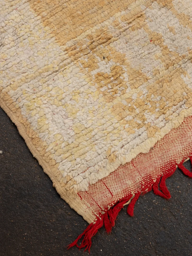 Olivier, le tapis fin de l'Atlas rouge et beige N°28