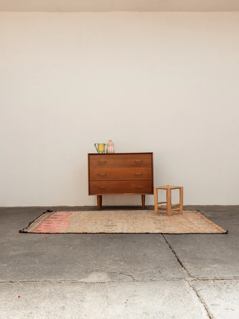 Olivier, le grand tapis de l'Atlas aux nuances de rose et beige N°24