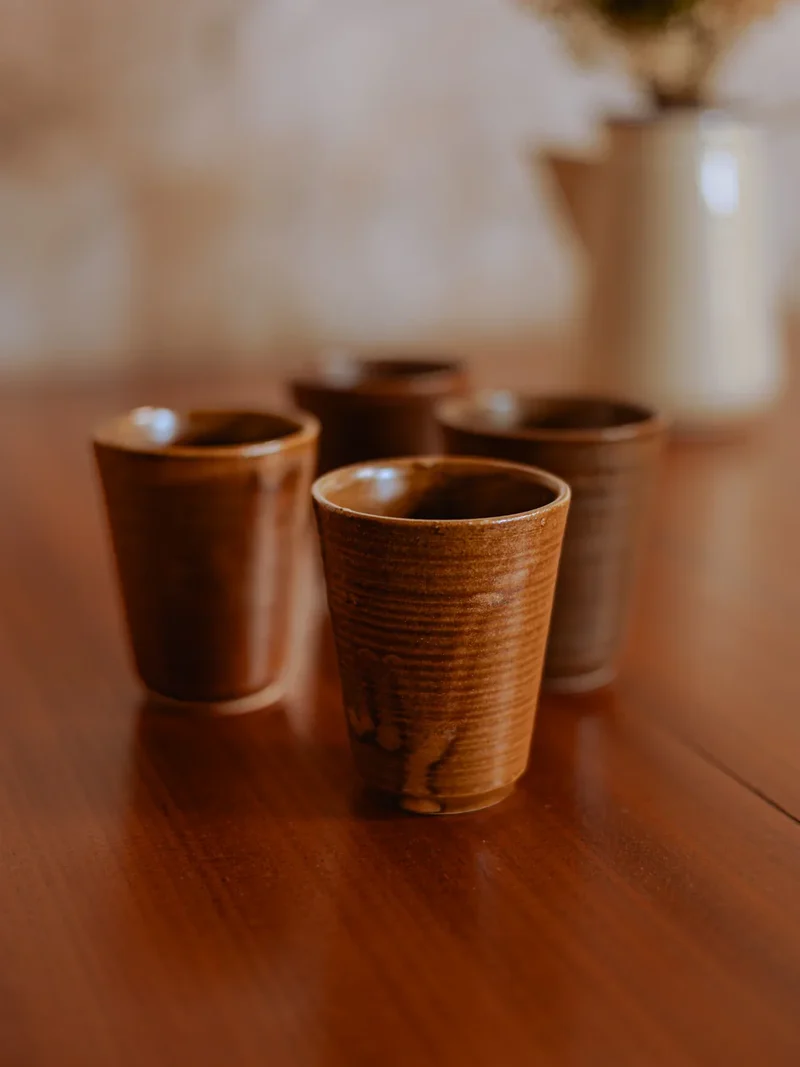 Eugène, le lot de verres en grès N°220