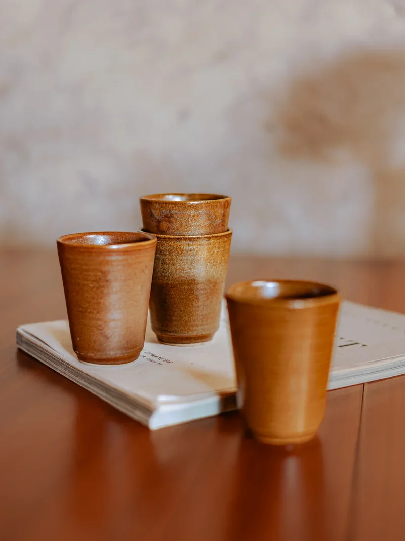 Eugène, le lot de verres en grès N°220