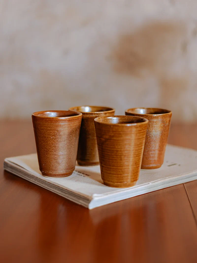 Eugène, le lot de verres en grès N°220