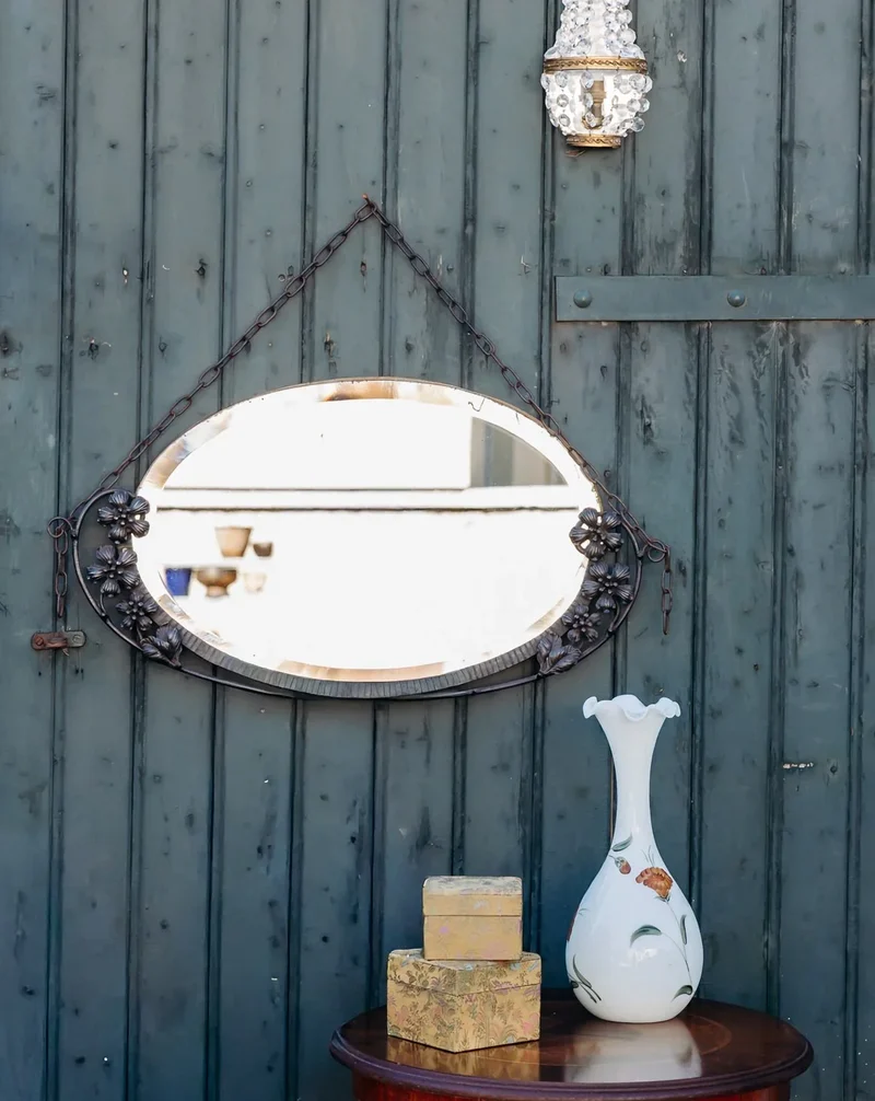 Georges, le miroir en fer forgé N°1032