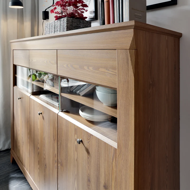 Vaisselier bas 3 portes Raya Bois