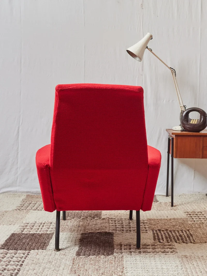 Jakob, le fauteuil italien rouge N°971