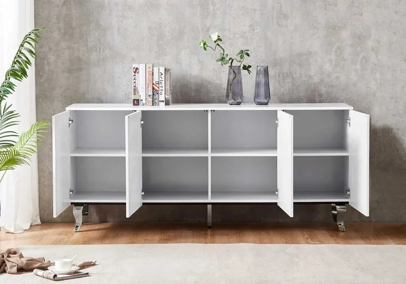 Buffet blanc laqué design - Axel