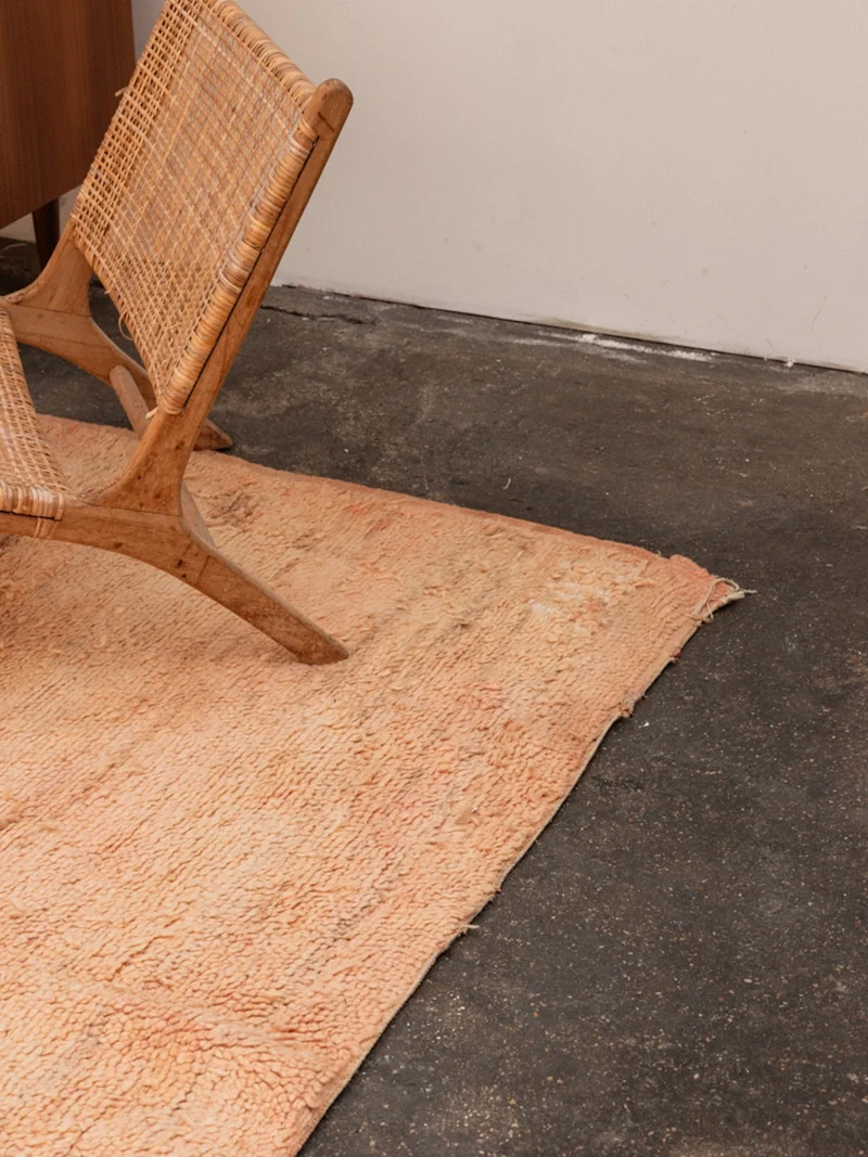 Olivier, le grand tapis de l'Atlas orange et rose N°21