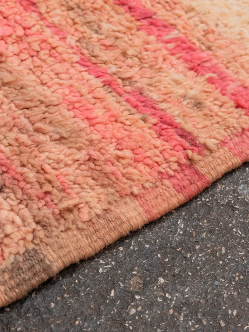 Olivier, le grand tapis de l'Atlas orange et rose N°21