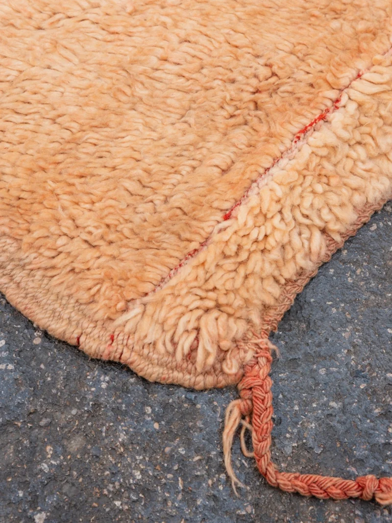 Olivier, le tapis de l'Atlas orange en laine naturelle N°15