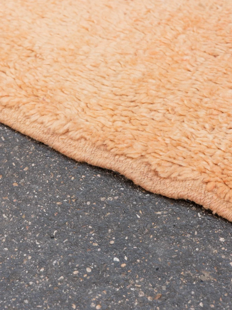 Olivier, le tapis de l'Atlas orange en laine naturelle N°15