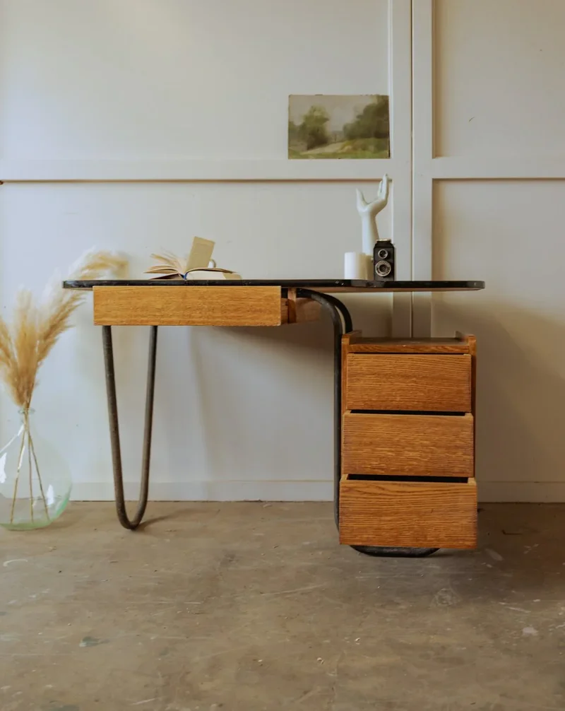 Edouard, le bureau années 50 en bois N°628