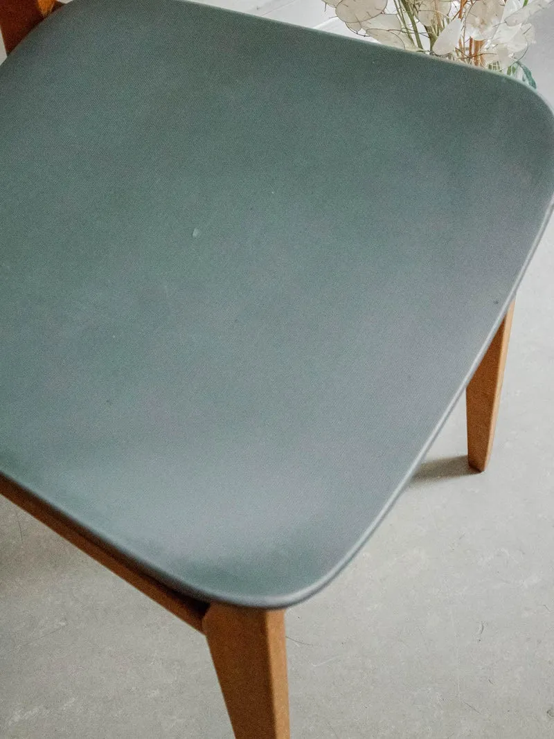 Alma, la paire de chaises grise en skaï N°1415