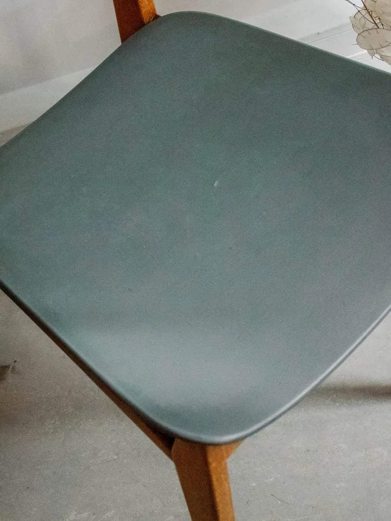 Alma, la paire de chaises grise en skaï N°1415